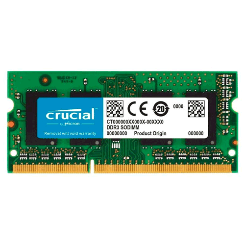 رم لپ تاپ 8گیگابایت کروشیال CRUCIAL 8GB DDR3L PC3L 1600Mhz