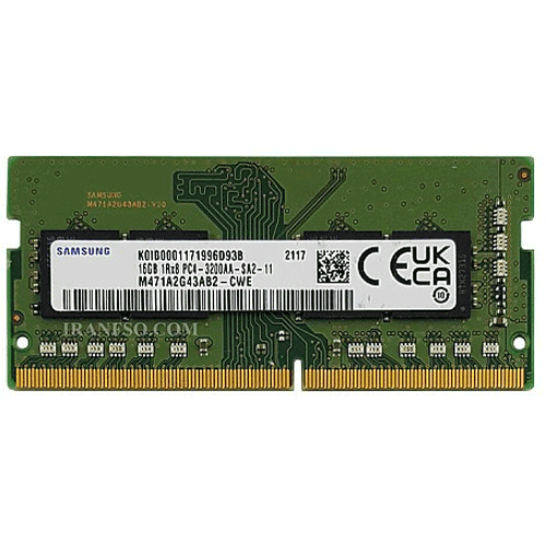 رم لپ تاپ سامسونگ 16گیگابایت RAM Samsung DDR4 PC4 16GB 3200Mhz