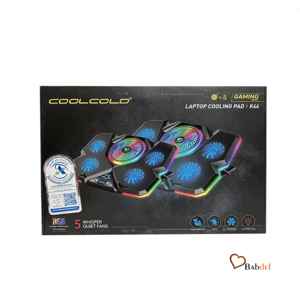 پایه خنک کننده لپ تاپ کول کلد COOLCOLD COOLING PAD K44 GAMING