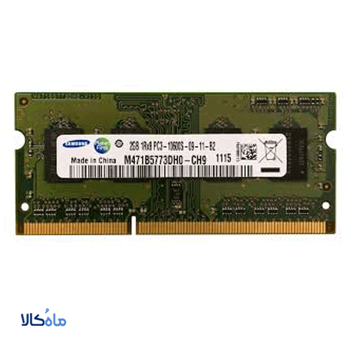 رم لپ تاپ 2گیگابایت سامسونگ SAMDUNG 2GB DDR3 10600s PC3 1333Mhz